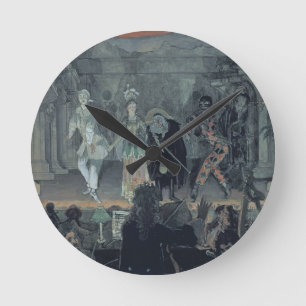 Zusammenbau der freien Maurer vor der Einführung Runde Wanduhr