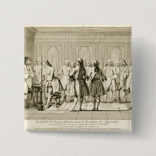 Zusammenbau der freien Maurer, zum eines Lehrlings Button