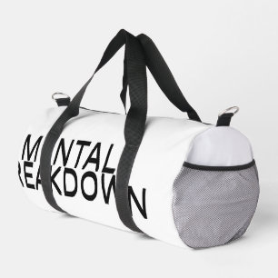 Zusammenbruch der geistigen Gesundheit Profi-Größe Duffle Bag
