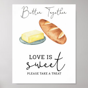 Zusammenbuttern - Liebe ist süß, gönn dir was Poster