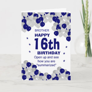 zusammenfassender Geburtstagsbruder Karte