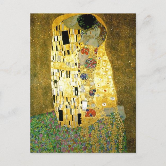 Zusammenfassung Beschreibung Gustav Klimts Gemälde Postkarte (Vorderseite)
