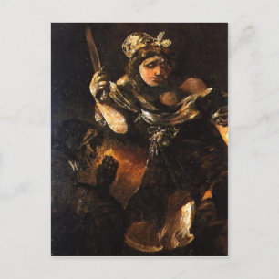 Zusammenfassung Beschreibung Judith y Holofernes. Postkarte