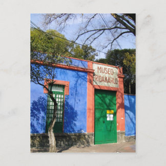Zusammenfassung Das blaue Haus in Coyoacan, wo Fri Postkarte