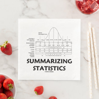 Zusammenfassung der Statistiken Normalverteilung Serviette