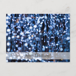 Zusammenfassung der Weihnachtspostkarte mit blauen Postkarte