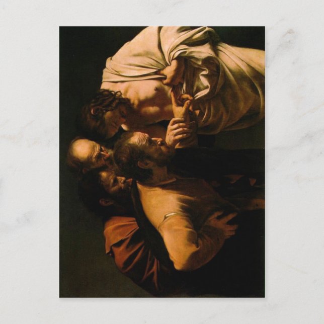 Zusammenfassung Espa?ol: La inkredulidad de Santo  Postkarte (Vorderseite)