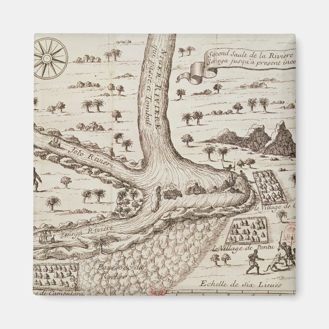 Zusammenfluss des Nigers Magnet (Vorne)