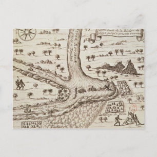 Zusammenfluss des Nigers Postkarte