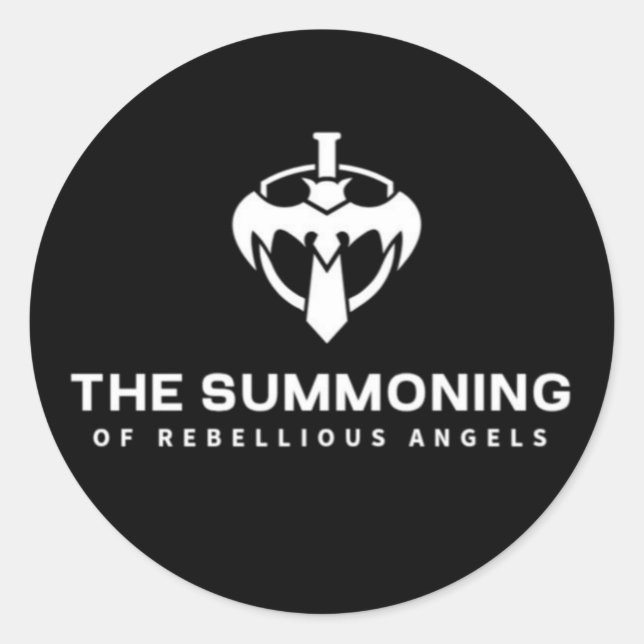 ZUSAMMENFÜHRUNG DER REBELLIÖSEN ANGELN RUNDER AUFKLEBER (Vorderseite)