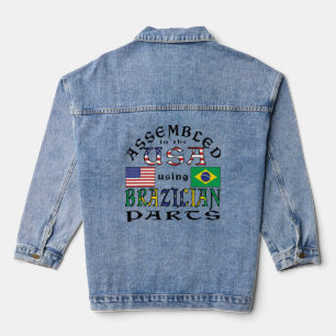Zusammengebaut in den USA mit brasilianischen Teil Jeansjacke