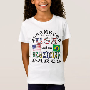 Zusammengebaut in den USA mit brasilianischen Teil T-Shirt