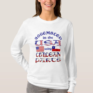 Zusammengebaut in den USA mit chilenischen Teilen T-Shirt
