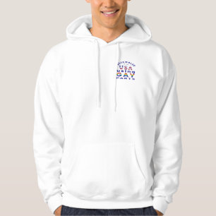 Zusammengebaut in USA Gay Teilen  Hoodie