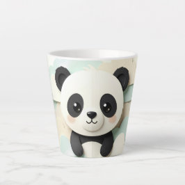 Zusammengefalteter Baby-Panda | Süße Origami  Milchtasse
