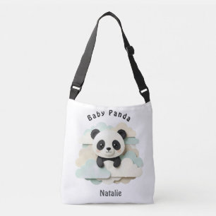 Zusammengefalteter Baby-Panda   Süße Origami  Tragetaschen Mit Langen Trägern