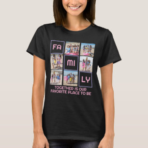 Zusammengefasst 6 Fotos und Personalisierter Text T-Shirt