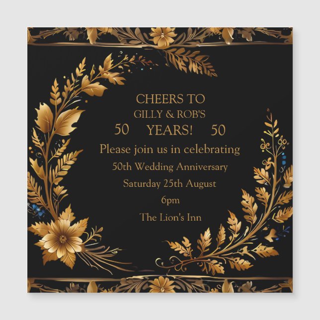 Zusammengehörigkeit und Liebe für 50 Jahre Magnetkarte (Vorderseite)