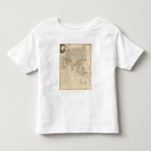 Zusammengesetzte Asien-Handfarbige Karte Kleinkind T-shirt