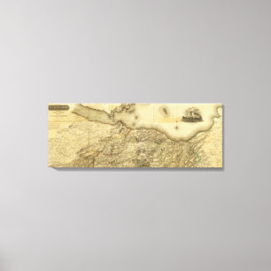 Zusammengesetzte Edinburgh-Grafschaft Leinwanddruck