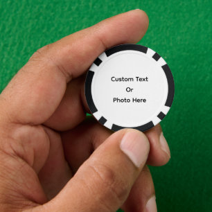 Zusammengesetzte Pokerchips, rote gestreifte Kante Pokerchips
