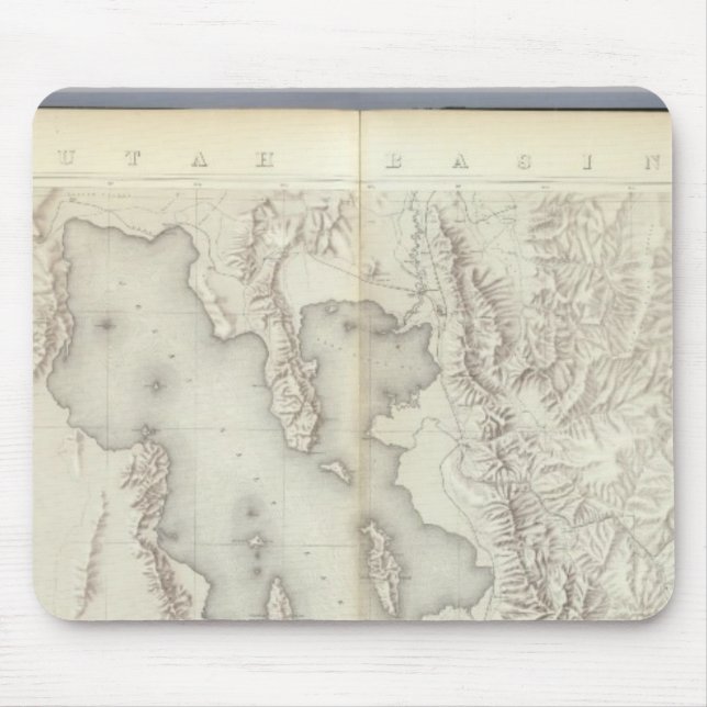 Zusammengesetzte topographische Karten IV Mousepad (Vorne)