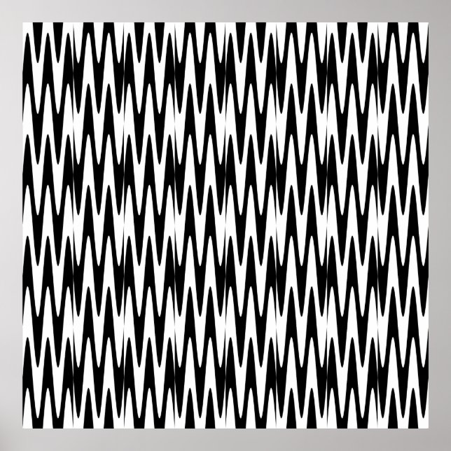 Zusammengesetzter Sinuswellen-Checker 3 Poster (Vorne)