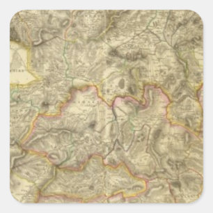 Zusammengesetztes Aberdeen, Banff 2 Quadratischer Aufkleber