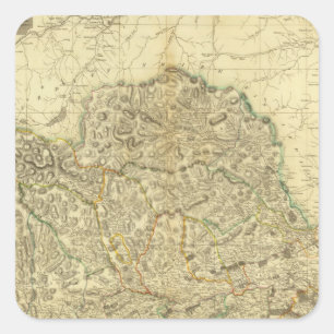 Zusammengesetztes Angusshire Quadratischer Aufkleber