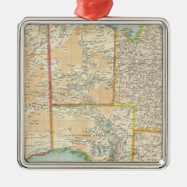 Zusammengesetztes Australien Silbernes Ornament (Vorne)