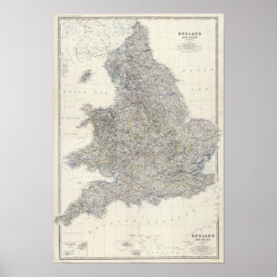 Zusammengesetztes England, Wales Poster