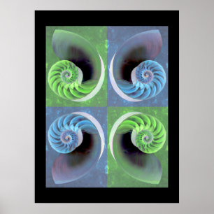 Zusammengesetztes Nautilus-Plakat Poster
