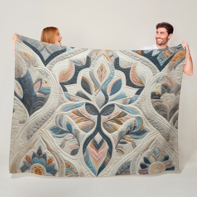 Zusammengestelltes abstraktes Design Fleecedecke (Beispiel)