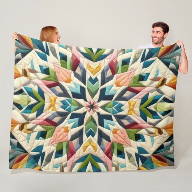 Zusammengestelltes abstraktes Design Fleecedecke (Beispiel)