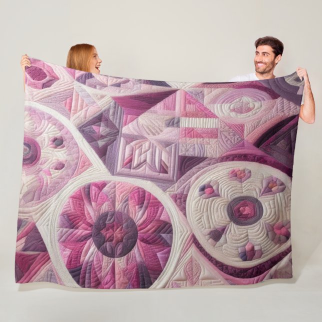 Zusammengestelltes abstraktes Design Fleecedecke (Beispiel)
