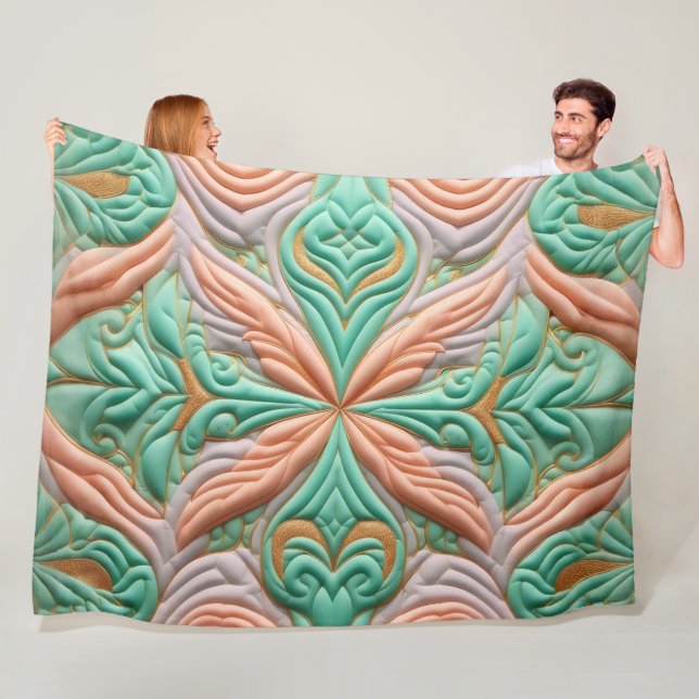 Zusammengestelltes abstraktes Design Fleecedecke (Beispiel)
