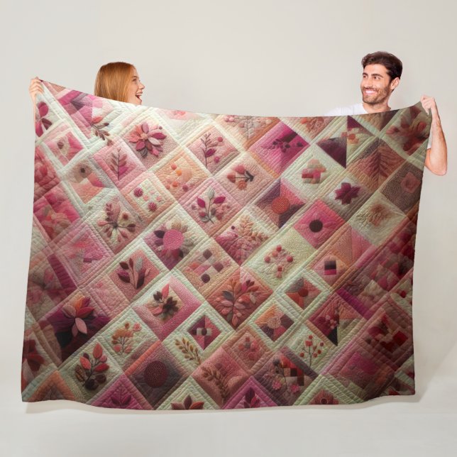 Zusammengestelltes abstraktes Design Fleecedecke (Beispiel)