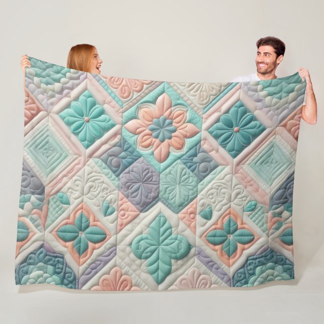 Zusammengestelltes abstraktes Design Fleecedecke (Beispiel)
