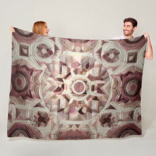 Zusammengestelltes abstraktes Design Fleecedecke