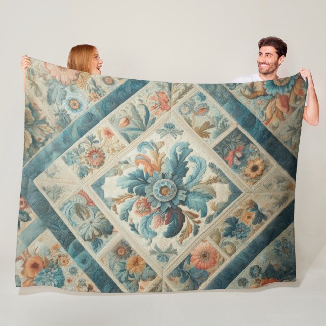 Zusammengestelltes abstraktes Design Fleecedecke (Beispiel)