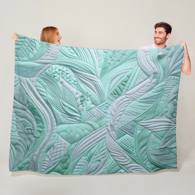Zusammengestelltes abstraktes Design Fleecedecke (Beispiel)