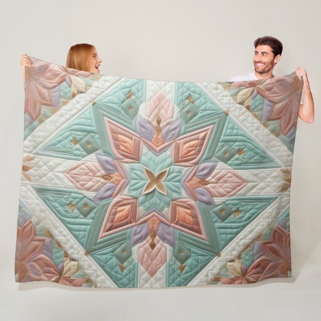 Zusammengestelltes abstraktes Design Fleecedecke (Beispiel)