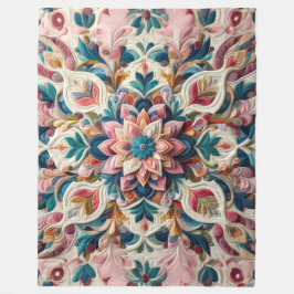 Zusammengestelltes abstraktes Design Fleecedecke