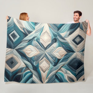 Zusammengestelltes abstraktes Design Fleecedecke