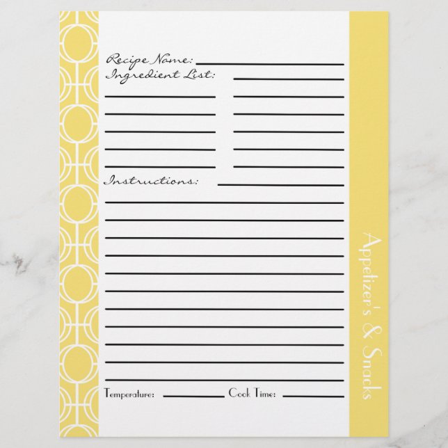 Zusammenhängige Eternity Rings Rezept Beilagen - Z (Vorderseite)