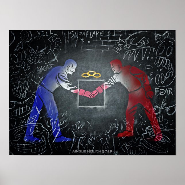 Zusammenkommen, wo die Welt ausgeschaltet ist Poster (Vorne)