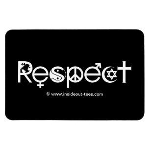 Zusammenleben mit Respekt - Frieden Freundlichkeit Magnet