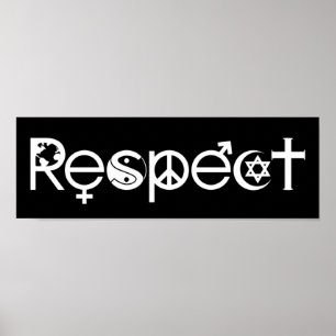 Zusammenleben mit Respekt - Frieden Freundlichkeit Poster