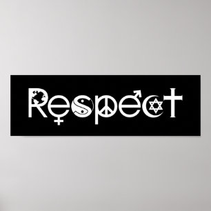 Zusammenleben mit Respekt - Frieden Freundlichkeit Poster