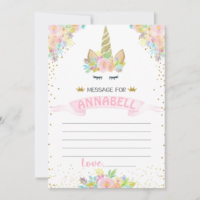 Zusammenpassende Einsatzkarte der Einladung (Vorderseite)